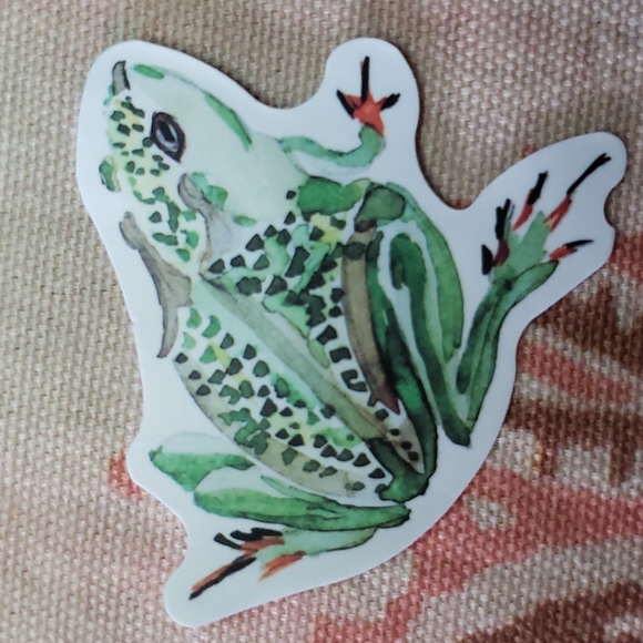 (F) Frog Sticker 🐸 - Picture 1 of 4